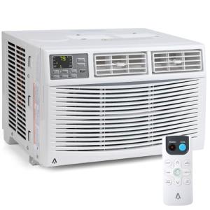 Window Air Conditioner, 10000 BTU Compact AC Unit, Energy Saving Window AC, Smart AC with 3 Modes Cool Dry Fan Speed Control,Cools Up to 450 Sq.Ft,115v Mini Air Conditioner for Bedroom,Office,Home