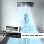 ZHORCIN Small M-ini Split Air-Conditioner, Ductless AC Unit, Wall Mounted Air-Conditioner No Window, with Remote Control, 3 Speed, for Kitchen & Bedroom Use