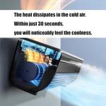 ZHORCIN Small M-ini Split Air-Conditioner, Ductless AC Unit, Wall Mounted Air-Conditioner No Window, with Remote Control, 3 Speed, for Kitchen & Bedroom Use