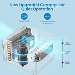 Window Air Conditioner, 10000 BTU Compact AC Unit, Energy Saving Window AC, Smart AC with 3 Modes Cool Dry Fan Speed Control,Cools Up to 450 Sq.Ft,115v Mini Air Conditioner for Bedroom,Office,Home