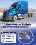 Hulyxayfave A/C Thermostat Switch Fit for Freightliner Omega A22-23640-000 A46-3122-030 22-23640-000, Air Conditioner Thermostat Switch