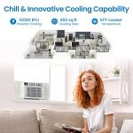 Window Air Conditioner, 10000 BTU Compact AC Unit, Energy Saving Window AC, Smart AC with 3 Modes Cool Dry Fan Speed Control,Cools Up to 450 Sq.Ft,115v Mini Air Conditioner for Bedroom,Office,Home