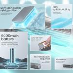 ZHORCIN Small M-ini Split Air-Conditioner, Ductless AC Unit, Wall Mounted Air-Conditioner No Window, with Remote Control, 3 Speed, for Kitchen & Bedroom Use