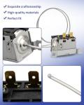 Hulyxayfave A/C Thermostat Switch Fit for Freightliner Omega A22-23640-000 A46-3122-030 22-23640-000, Air Conditioner Thermostat Switch