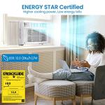 Window Air Conditioner, 10000 BTU Compact AC Unit, Energy Saving Window AC, Smart AC with 3 Modes Cool Dry Fan Speed Control,Cools Up to 450 Sq.Ft,115v Mini Air Conditioner for Bedroom,Office,Home