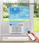 AKIRES Window Air Conditioner, 12,000BTU Air Conditioner Window Unit, Cools up to 550 Sq. Ft, Window AC with Cool, Fan, Dry, Sleep, Energy Saver, and Auto,6 Modes,24H Timer,Easy Install,Home,Office