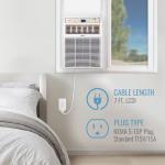 Keystone 10,000 BTU Slider Window Air Conditioner and Dehumidifier, 115V Air Conditioner Window Unit for Bedroom, Living Room, and Small-Medium Sized Rooms up to 450 Sq.Ft, 4-Way Air Direction Control