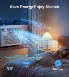 AKIRES Window Air Conditioner, 12,000BTU Air Conditioner Window Unit, Cools up to 550 Sq. Ft, Window AC with Cool, Fan, Dry, Sleep, Energy Saver, and Auto,6 Modes,24H Timer,Easy Install,Home,Office