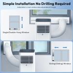 10,000 BTU Portable Air Conditioners, Portable AC With Remote for Room to 450 sq.ft 3 in 1 Air Conditioner With Dehumidification/Air Circulation/Timer And Window Kit