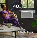 GE Profile ClearView Inverter Window Air Conditioner Unit, 12,200 BTU, Energy Efficient Cooling up to 550 sq ft., Ultra Quiet, SMART Home Capable, Includes Remote, White