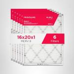 Frigidaire PureAir® 16x20x1 MERV 8 Allergen Electrostatic Pleated Air Conditioner HVAC AC Furnace Filters - 6 Pack (exact dimensions 15.81 X 19.81 X 0.81)