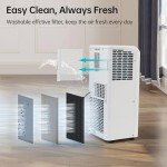 Humhold 10,000 BTU Portable AC Unit with Remote