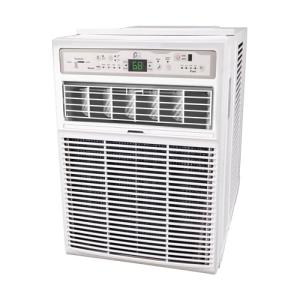 Perfect Aire 10,000 BTU Casement Window Air Conditioner– Cools 450 Sq. Ft. – Remote with Follow Me, Digital LED Display, Timer, R32 Refrigerant, Sliding/Crank-Out Window H: 23.5” x W: 14.75” x D: 21”