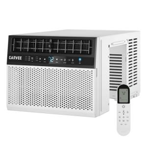 Garvee 6000 BTU U-Shaped Window Air Conditioner, Cools Up to 269 Sq.Ft., Ultra Quiet Operation, Energy Efficient, Includes Remote Control, White