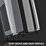 TOSOT 10,200BTU (6,200 BTU SACC) Portable Air Conditioner, Smart Wifi Control, AC Unit with Dehumidifier, Fan, Window Kit for Easy Installation, Cool Rooms Up to 400 Square Feet, Shiny Series