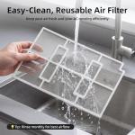 12000 BTU Window Air Conditioner, 115V Air Conditioner Window Unit with 3 Speeds, 24H Timer & Remote, 6 Modes Window AC Units, Cools up to 550 Sq.Ft, Easy Install for Bedroom Apartment Office Indoor