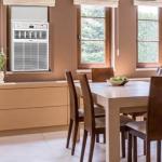 Perfect Aire 10,000 BTU Casement Window Air Conditioner– Cools 450 Sq. Ft. – Remote with Follow Me, Digital LED Display, Timer, R32 Refrigerant, Sliding/Crank-Out Window H: 23.5” x W: 14.75” x D: 21”