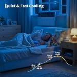 Garvee 6000 BTU U-Shaped Window Air Conditioner, Cools Up to 269 Sq.Ft., Ultra Quiet Operation, Energy Efficient, Includes Remote Control, White