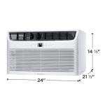 Frigidaire Through-the-Wall Room Air Conditioner, Remote Control, Washable Filter, Timer & Sleep Mode, 115/120V, White (12,000)