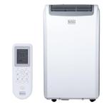 BLACK+DECKER 14,000 BTU Portable Air Conditioner, 3-in-1 AC, Dehumidifier and Fan, Portable AC Unit with Remote Control, Auto Evaporation, 3 Speeds, Window Kit Included, White, BPP10WTB