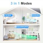 Antarctic Star Portable Air Conditioner 10,000 BTU for Rooms up to 550 Sq. Ft, 4 Modes Portable AC Unit with Cooling, Dehumidifier, Fan & Sleep, Remote Control, 24H Timer & Window Kit for Bedroom