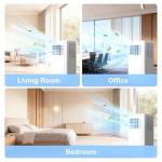 Antarctic Star Portable Air Conditioner 10,000 BTU for Rooms up to 550 Sq. Ft, 4 Modes Portable AC Unit with Cooling, Dehumidifier, Fan & Sleep, Remote Control, 24H Timer & Window Kit for Bedroom
