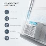 ROVSUN 18000 BTU Window Air Conditioner with Heat, Window AC Unit & Heater Combo with APP & Voice Smart Control, Timer Function & Easy Installation Kit, Work with Alexa/Google Assistant, 208/230V