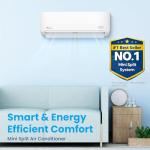 Senville LETO Series Mini Split Air Conditioner Heat Pump, 12000 BTU 208/230V, Inverter, Works with Alexa, 1 Ton, White