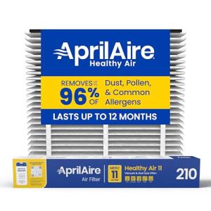 AprilAire 210 Replacement Filter for AprilAire Whole House Air Purifiers - MERV 11, Clean Air & Dust, 20x25x4 Air Filter (Pack of 1)