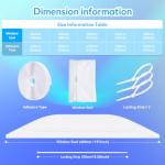 Gruntbear Portable Air Conditioner Window Seal Kit, 400CM (157'') AC Casement , Hot Air Stop Air Exchange Guards with Zip and Adhesive Fastener Works with Tumble Dryer, Keep House Cool