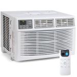 MilleLoom Smart 8000 BTU Window Air Conditioner with WiFi, Remote & App Control, Timer Function & Easy Install Kit for Rooms up to 450 Square Feet, 115V/60Hz, White