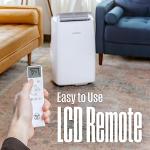 Westinghouse 10,000 BTU Air Conditioner Portable For Rooms Up To 450 Square Feet, Portable AC with Home Dehumidifier, Smart App, 3-Speed Fan, Programmable Timer, Remote Control, Window Kit, White