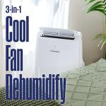 Westinghouse 10,000 BTU Air Conditioner Portable For Rooms Up To 450 Square Feet, Portable AC with Home Dehumidifier, Smart App, 3-Speed Fan, Programmable Timer, Remote Control, Window Kit, White