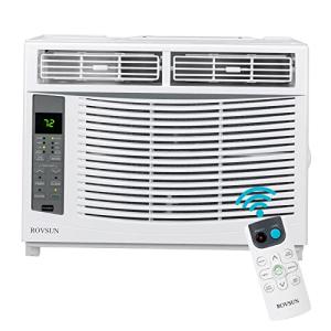 ROVSUN 6000 BTU Window Air Conditioner, 3-in-1 AC Unit for Window, Works As Cooler, Dehumidifier & Fan with Timer, Sleep/ECO Mode & Installation Kit, Cooling Rooms up to 250 Sq. Ft, 115V/60Hz