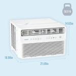 Keystone 12,000 BTU Window Mounted Inverter Air Conditioner with Quiet, High Efficiency Operation and Remote, Window AC Unit for Apartment, Living Room, Bedroom, Medium Rooms up to 550-Sq. Ft.