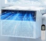 Mountman 12000 BTU Window Air Conditioner, Cool up to 550 Sq.Ft.,Window AC Units with 3 Speeds,6 Modes,Quiet Operation,Remote,Energy Saving AC Window for Bedroom,Home,Office,115V