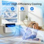Mountman 12000 BTU Window Air Conditioner, Cool up to 550 Sq.Ft.,Window AC Units with 3 Speeds,6 Modes,Quiet Operation,Remote,Energy Saving AC Window for Bedroom,Home,Office,115V