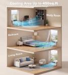 AKIRES U-Shaped Window Air Conditioner, 10,000BTU Air Conditioner Window Unit, Cools up to 450 Sq. Ft, Window AC with Cool, Fan, Dry, Sleep, Energy Saver, and Auto,6 Modes,24H Timer,Home,Office