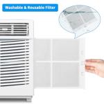 ROVSUN 6000 BTU Window Air Conditioner, 3-in-1 AC Unit for Window, Works As Cooler, Dehumidifier & Fan with Timer, Sleep/ECO Mode & Installation Kit, Cooling Rooms up to 250 Sq. Ft, 115V/60Hz