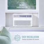 Keystone 12,000 BTU Window Mounted Inverter Air Conditioner with Quiet, High Efficiency Operation and Remote, Window AC Unit for Apartment, Living Room, Bedroom, Medium Rooms up to 550-Sq. Ft.