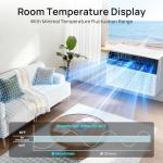 Mountman 12000 BTU Window Air Conditioner, Cool up to 550 Sq.Ft.,Window AC Units with 3 Speeds,6 Modes,Quiet Operation,Remote,Energy Saving AC Window for Bedroom,Home,Office,115V