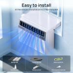 Mountman 12000 BTU Window Air Conditioner, Cool up to 550 Sq.Ft.,Window AC Units with 3 Speeds,6 Modes,Quiet Operation,Remote,Energy Saving AC Window for Bedroom,Home,Office,115V