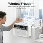 Mountman 12000 BTU Window Air Conditioner, Cool up to 550 Sq.Ft.,Window AC Units with 3 Speeds,6 Modes,Quiet Operation,Remote,Energy Saving AC Window for Bedroom,Home,Office,115V