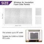 YYGCL Window Air Conditioner Insulated Foam Panels, Air Conditioner Window Seal Kit,Winter Summer, Foam Block Prevent Cold/hot Air Leakage.