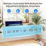 Mountman 12000 BTU Window Air Conditioner, Cool up to 550 Sq.Ft.,Window AC Units with 3 Speeds,6 Modes,Quiet Operation,Remote,Energy Saving AC Window for Bedroom,Home,Office,115V