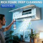OUMSIS Air Conditioner Cleaner, Professional Cleaner Foam Spray, Foaming Coil Cleaners for AC Unit, Heating, Refrigerator, Multifunctional Cleaner Spray Bottle Breaks Down Dirt, Dust and Grease 1 Pack