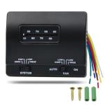7330F3852 Thermostat Single Stage Heat and Cool Compatible with Coleman RV Air Conditioner Mach Series 7330F3852 Single Stage Heating/Cooling Control Efficient Temperature Regulation (Black)