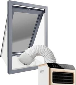 SPONDWILD Window Seal Kit - 197"/500CM Air Conditioner Window Seal & AC Vent Kit, Fits Window Air Conditioner/Dryer, Waterproof, Easy to Install for Push Out/Sliding Windows