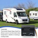 7330F3852 Thermostat Single Stage Heat and Cool Compatible with Coleman RV Air Conditioner Mach Series 7330F3852 Single Stage Heating/Cooling Control Efficient Temperature Regulation (Black)