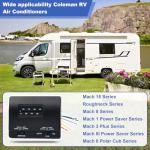 7330F3852 Thermostat Single Stage Heat and Cool Compatible with Coleman RV Air Conditioner Mach Series 7330F3852 Single Stage Heating/Cooling Control Efficient Temperature Regulation (Black)